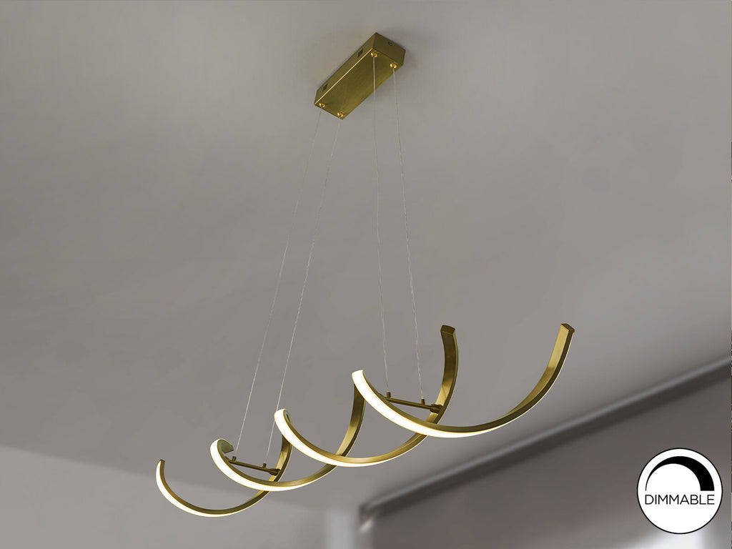 Lámpara de techo Dido LED oro