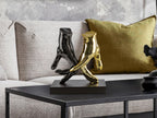 Figura decorativa Manos gris y oro