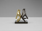 Figura decorativa Manos gris y oro
