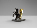 Figura decorativa Manos gris y oro