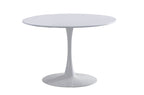 Mesa Comedor Redonda Gina 110 cm Blanco
