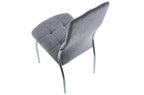 Silla Comedor Diana Tejido Cromo - imagen 2