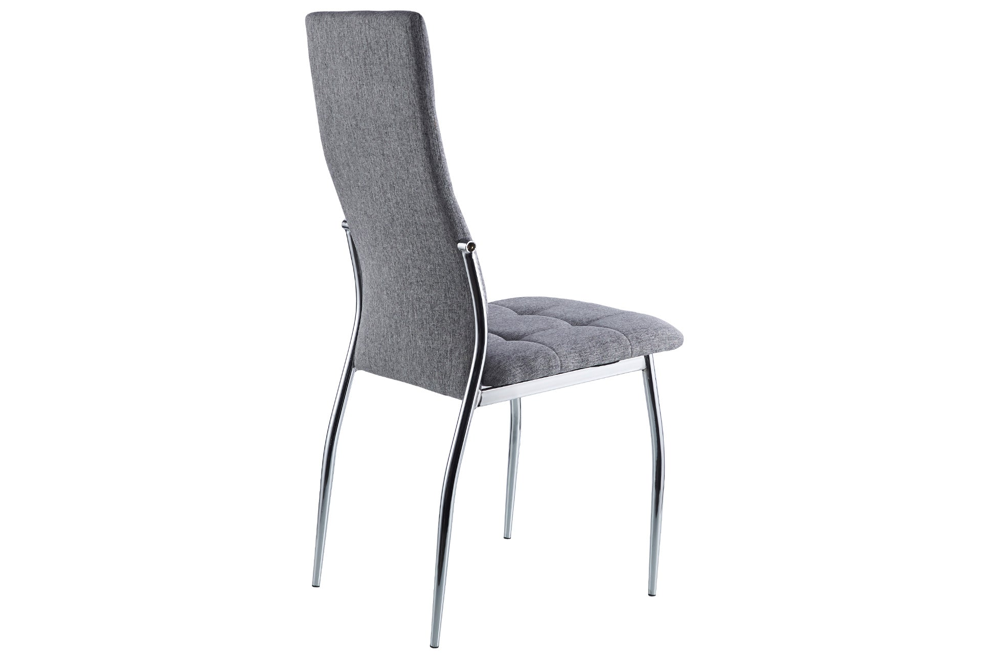 Silla Comedor Diana Tejido Cromo - imagen 3