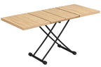 Mesa Centro Elevable y Extensible 100 - 130 - 160 cm Taylor Oak / Negro - imagen 5