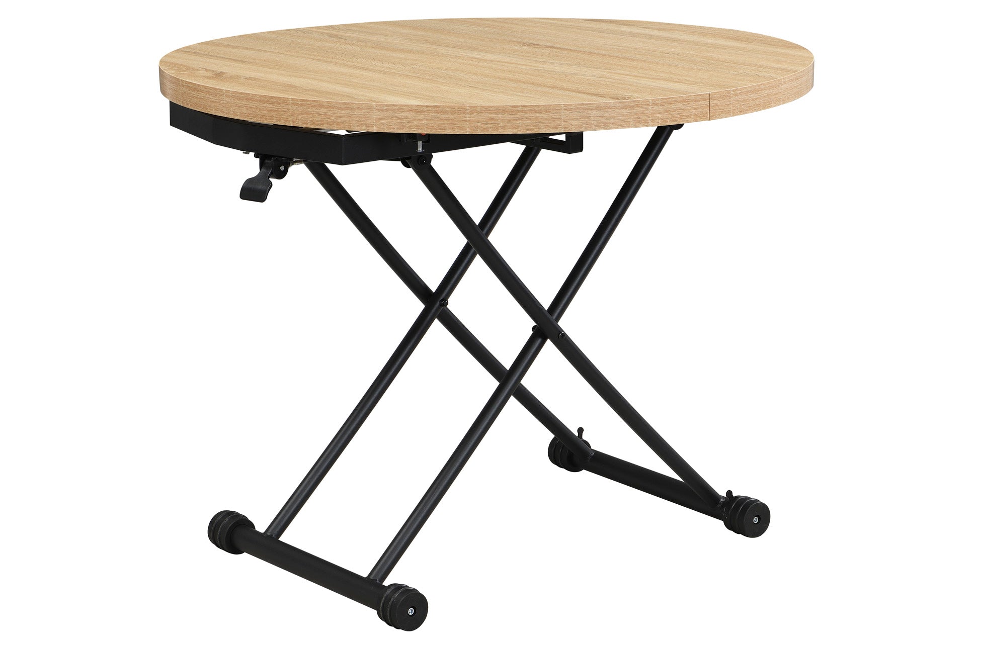Mesa Centro Elevable y Extensible 100 - 140 cm Gaga Oak / Negro - imagen 3