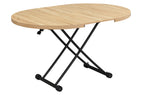 Mesa Centro Elevable y Extensible 100 - 140 cm Gaga Oak / Negro - imagen 6