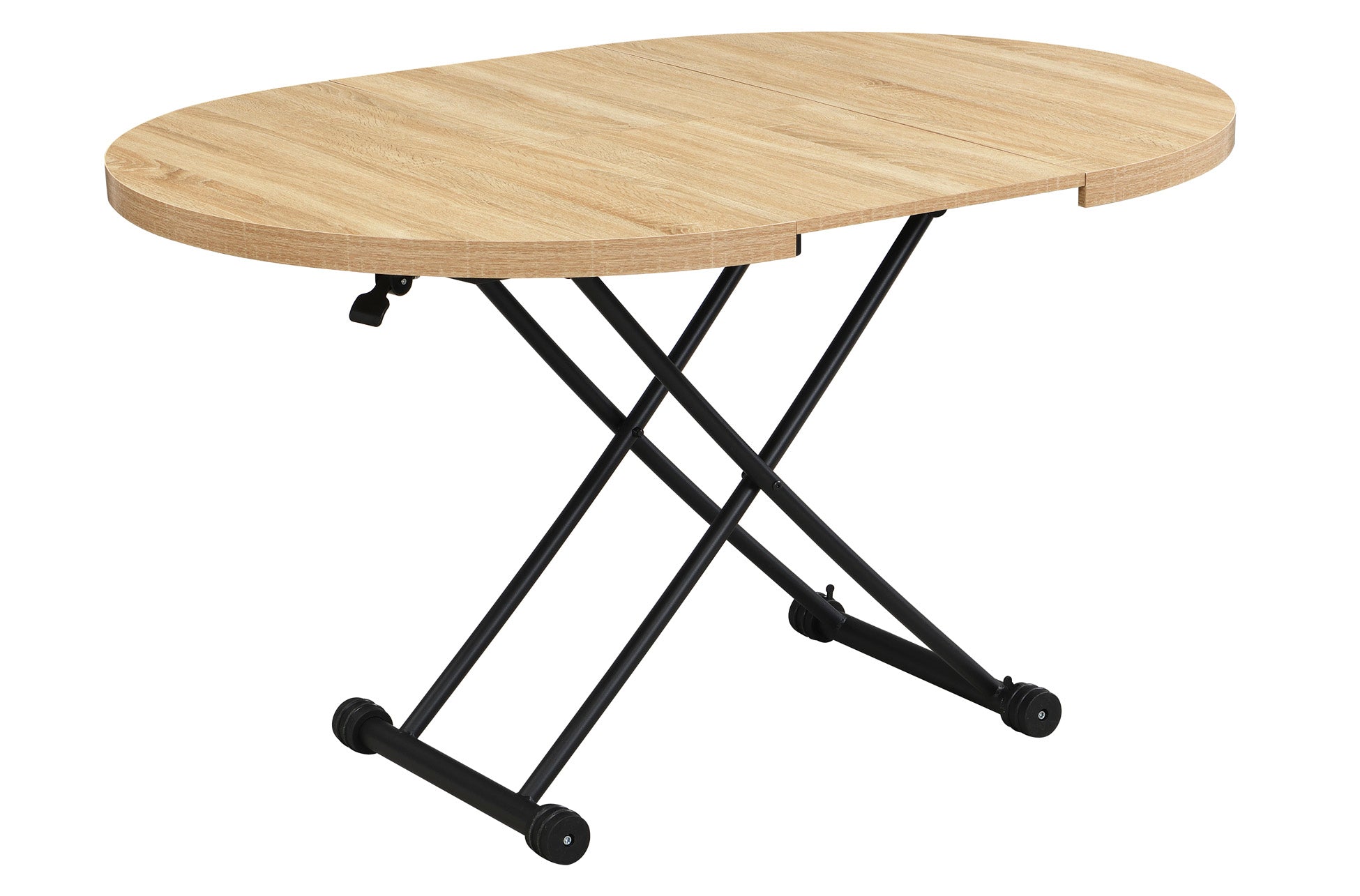 Mesa Centro Elevable y Extensible 100 - 140 cm Gaga Oak / Negro - imagen 6