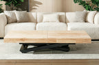 Mesa Elevable y Extensible Troya 160 - 200 - 240x90 cm - Nordish / Negro