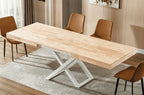 Mesa Elevable y Extensible Troya 160 - 200 - 240x90 cm - Nordish / Blanco