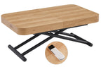 Mesa Centro Elevable y Extensible 120 - 160 - 200 cm con Elevacion Eléctrica Turin Oak