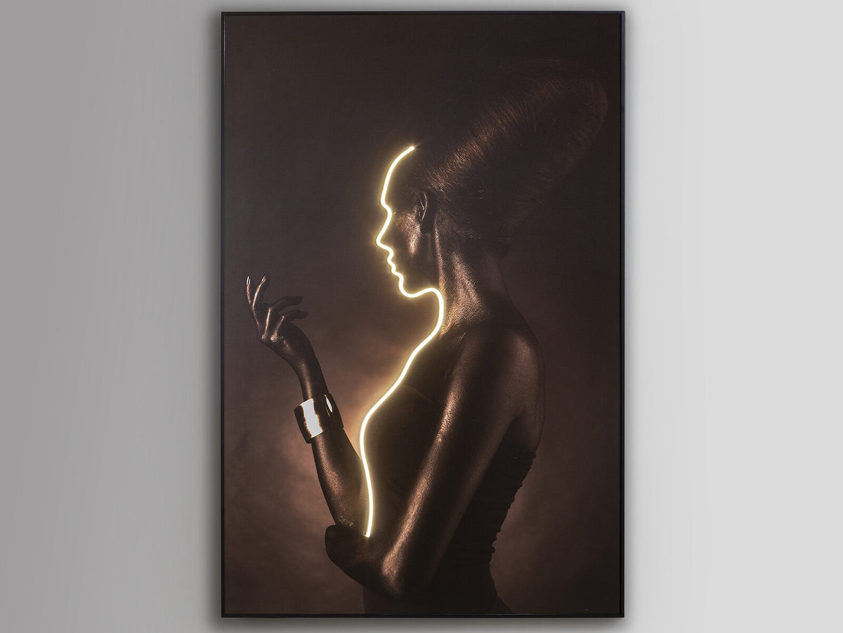 Cuadro con luz LED Silueta 120 × 180
