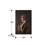 Cuadro con luz LED Silueta 120 × 180 - medidas