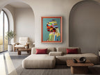 Cuadro Joven con perla POP 84 × 104 cm