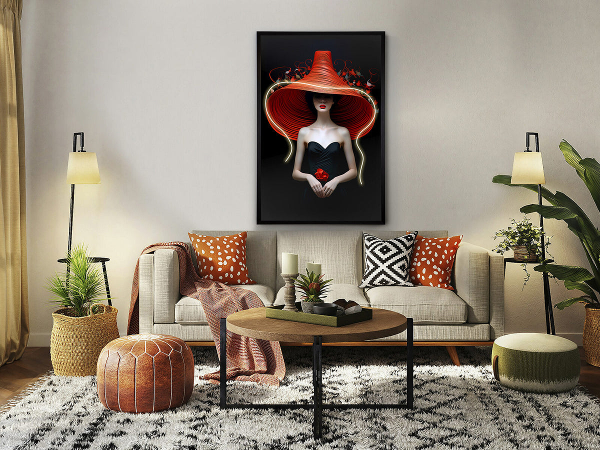 Cuadro con luz LED Tocado 80 × 120