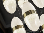 Lámpara de techo Garden 9 luces negro y bronce