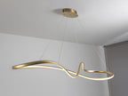 Lámpara de techo grande Lia LED CCT pan de oro