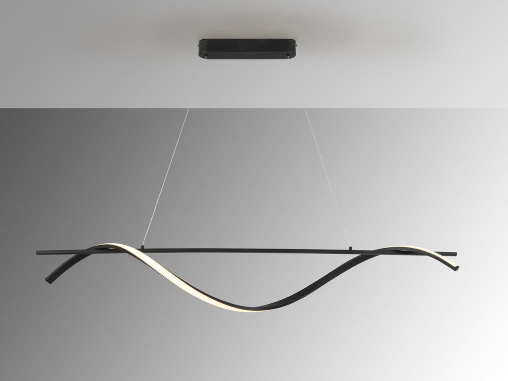 Lámpara de techo Boa LED CCT negro