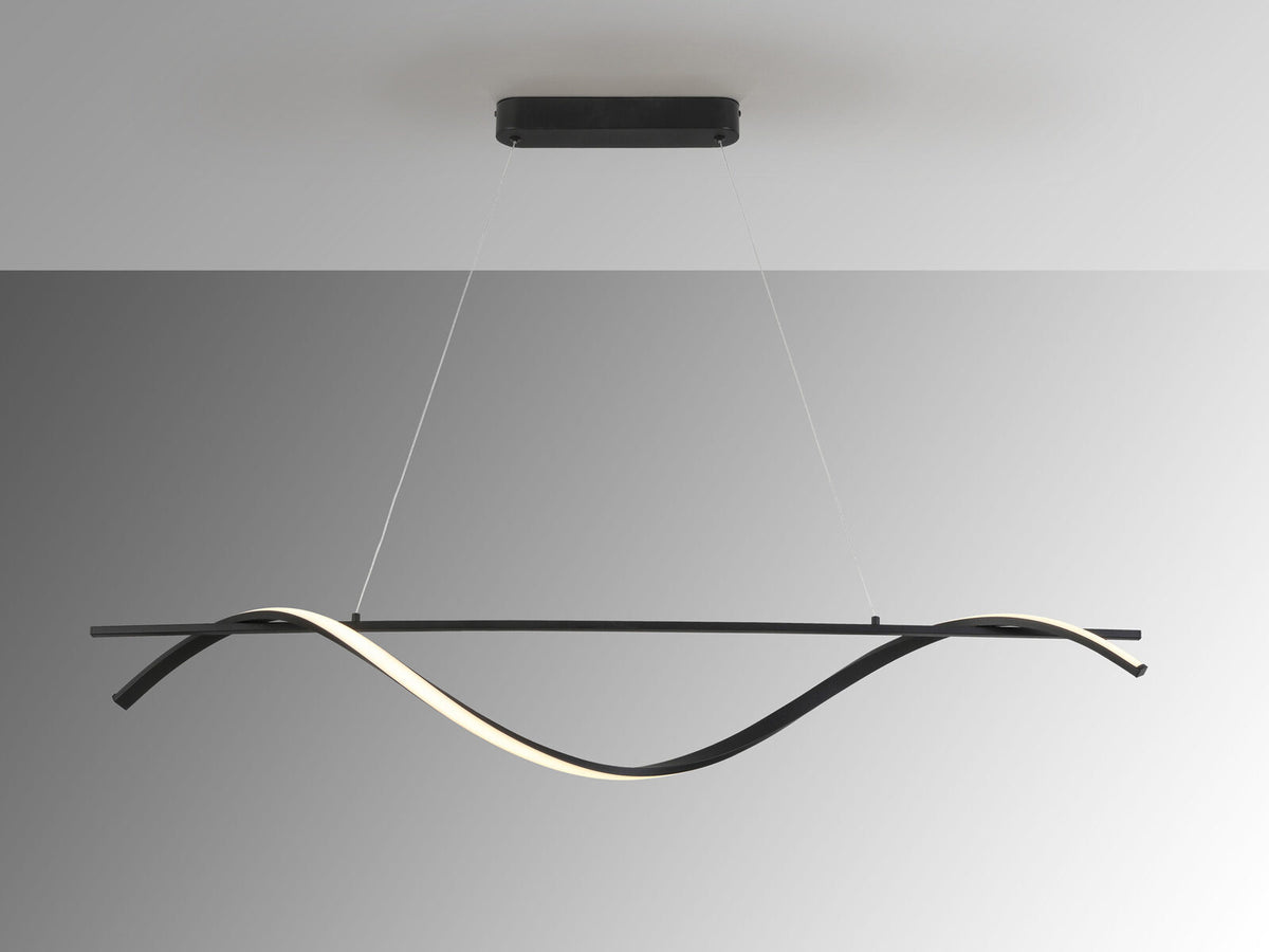 Lámpara de techo Boa LED CCT negro