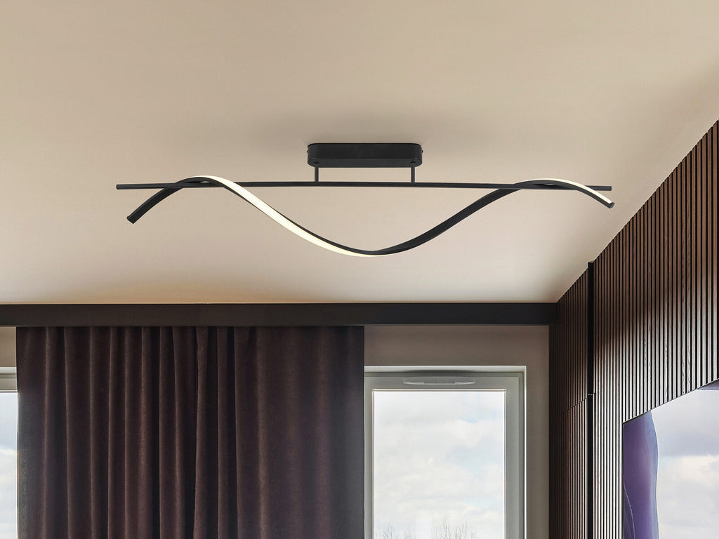 Plafón LED Boa negro