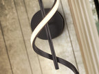 Aplique LED Boa negro mate