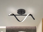 Aplique LED Boa negro mate