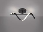 Aplique LED Boa negro mate