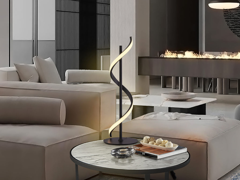 Lámpara de mesa Boa LED negro