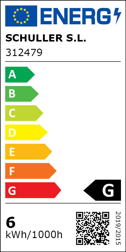 Lámpara colgante Charlize - etiqueta energética