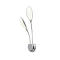 Aplique LED Lucila 2 luces cromo
