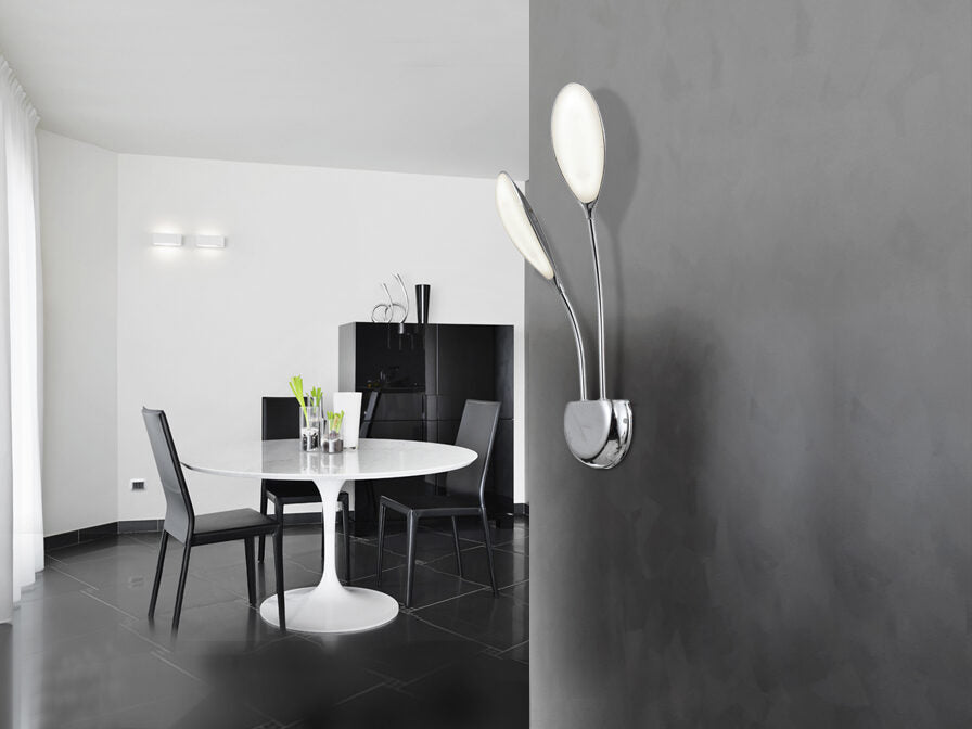 Aplique LED Lucila 2 luces cromo