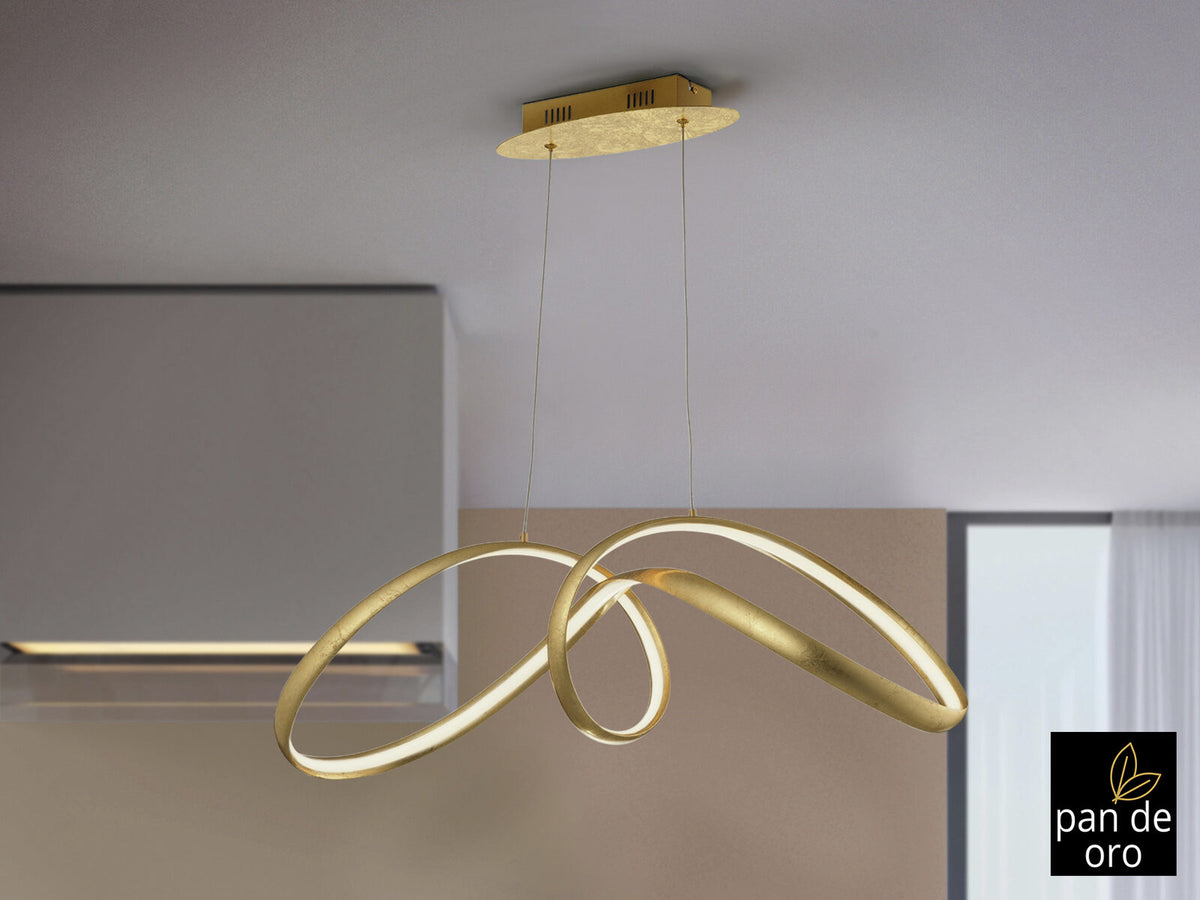 Lámpara de techo Lia LED pan de oro