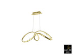 Lámpara de techo Lia LED pan de oro