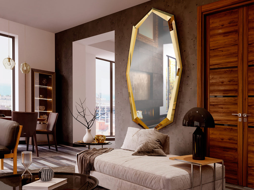 Espejo London 180 × 90 oro