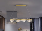 Lámpara de techo Velas LED oro mate lineal