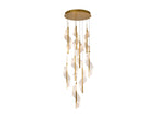 Lámpara de techo Velas 9 luces oro mate dimable