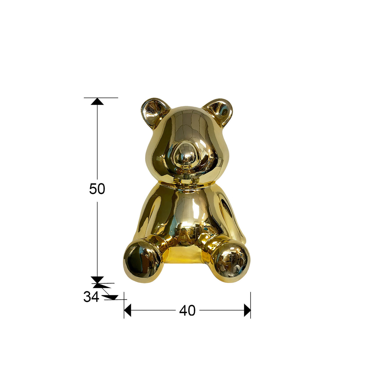 Figura decorativa Osito - medidas