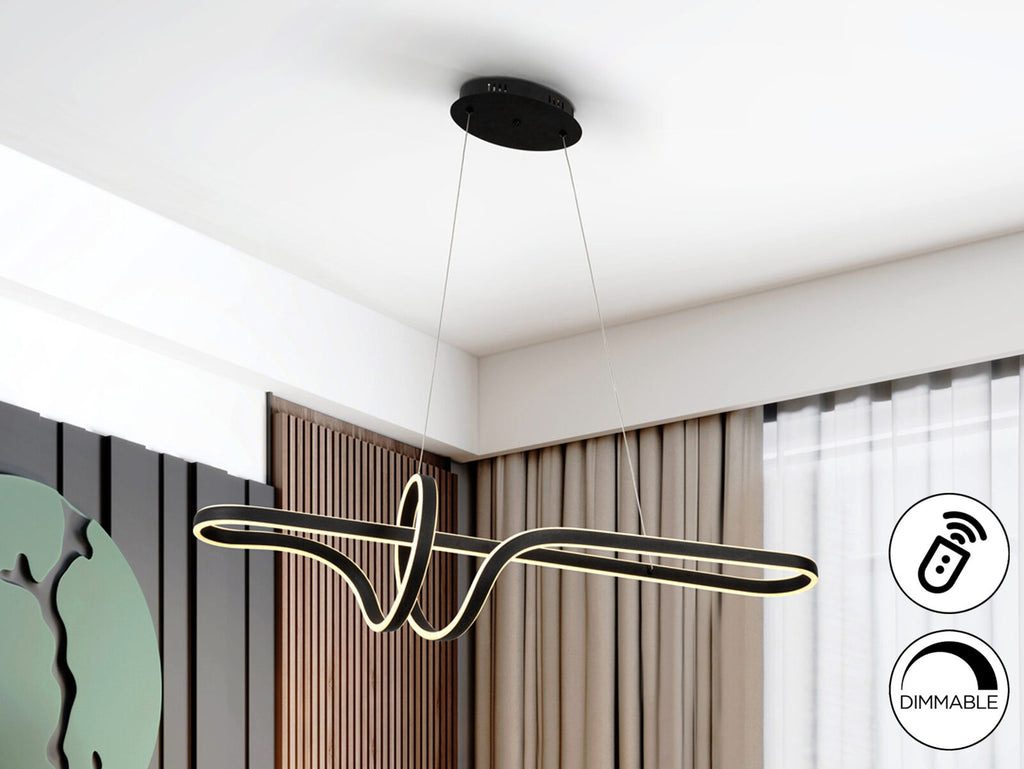Lámpara de techo Simphony LED CCT negro