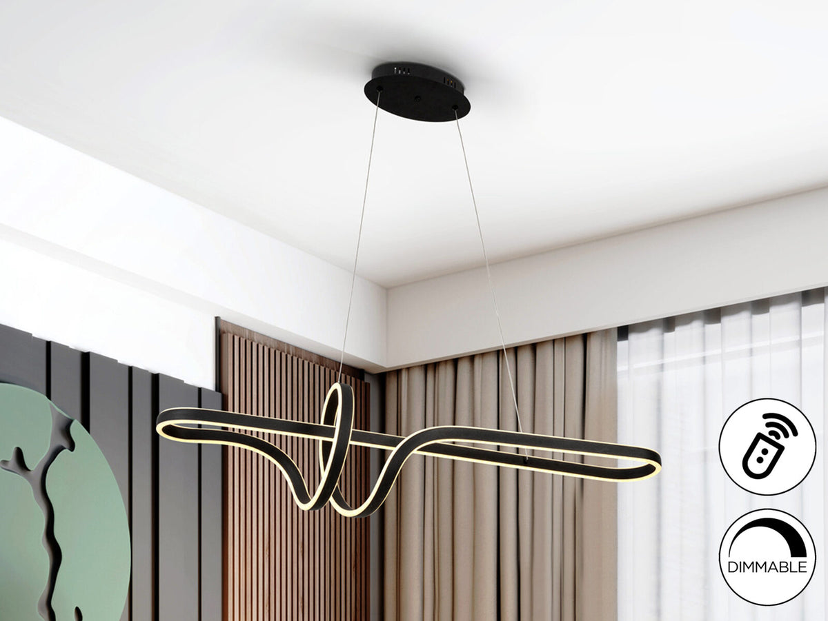 Lámpara de techo Simphony LED CCT negro