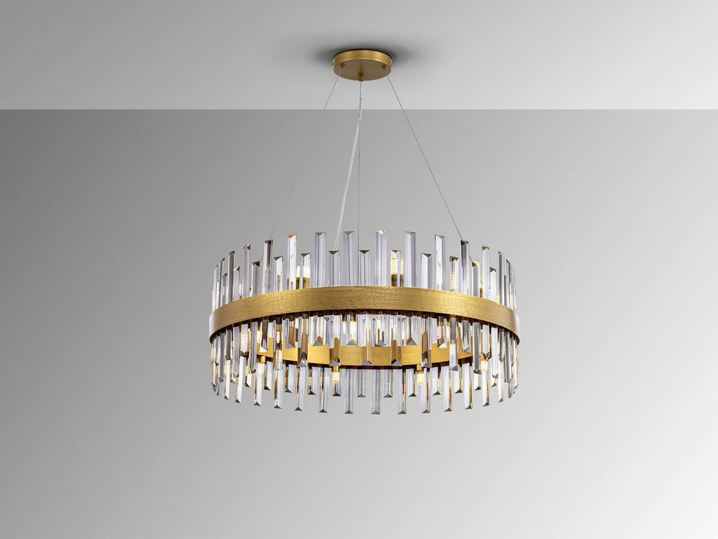 Lámpara de techo Grace 18 luces oro Ø75
