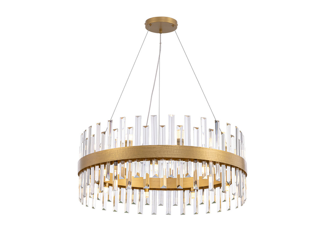 Lámpara de techo Grace 18 luces oro Ø75