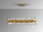 Lámpara de techo grande Grace 28 luces ovalada oro