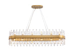 Lámpara de techo grande Grace 28 luces ovalada oro