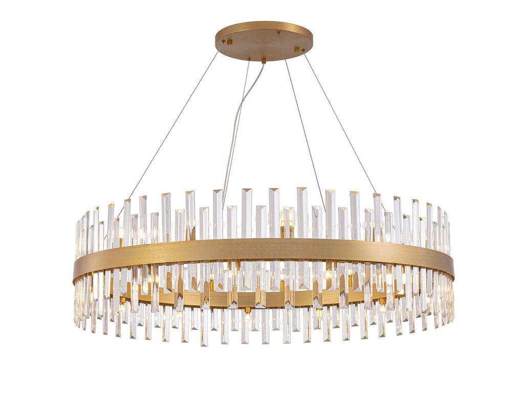 Lámpara de techo grande Grace 26 luces redonda Ø110 oro