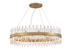 Lámpara de techo grande Grace 26 luces redonda Ø110 oro