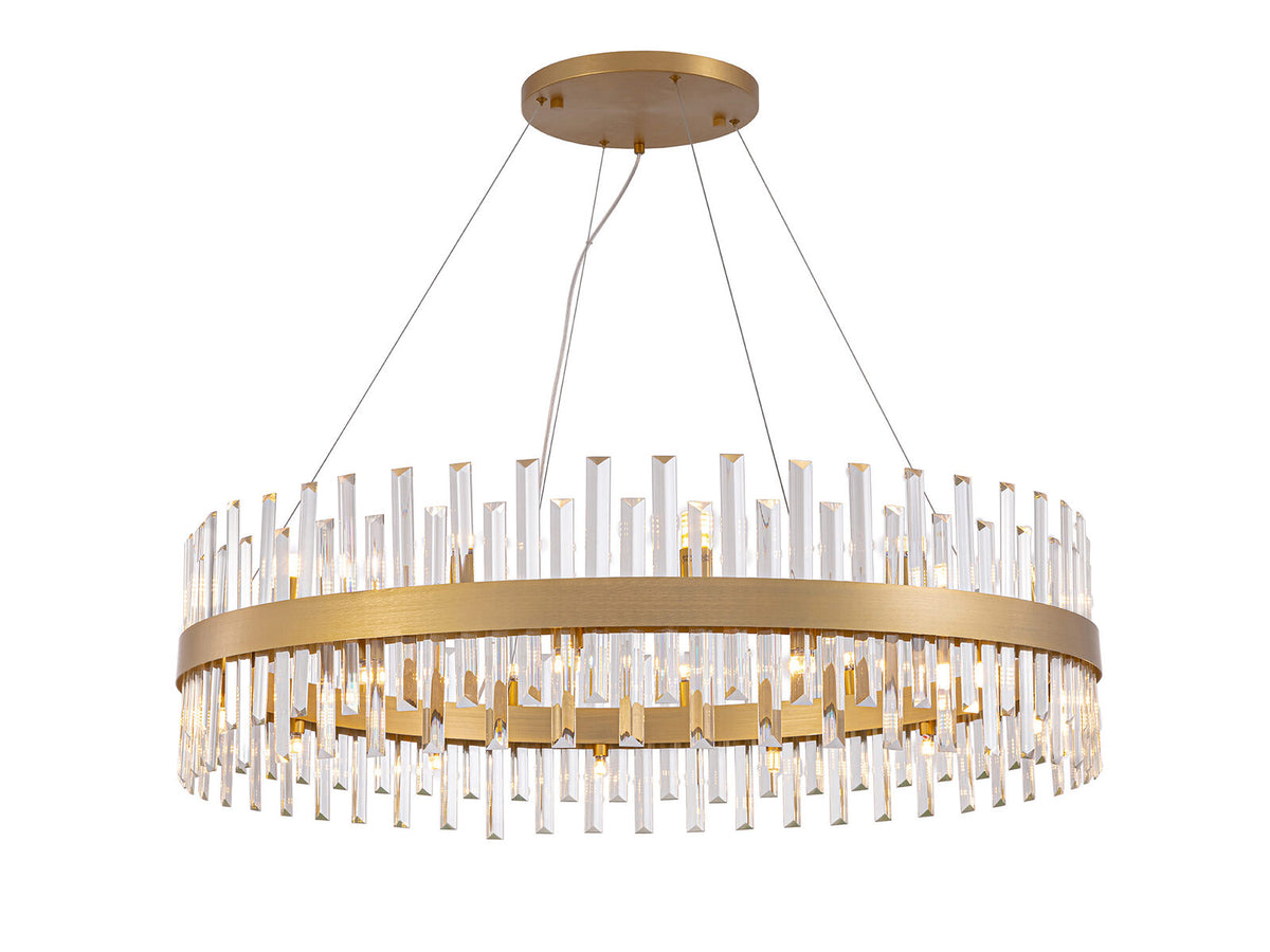 Lámpara de techo grande Grace 26 luces redonda Ø110 oro