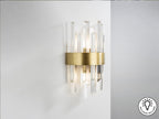 Aplique Grace 2 luces oro cepillado