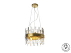 Lámpara de techo Grace 10 luces oro Ø35