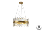 Lámpara de techo Grace 14 luces oro Ø55