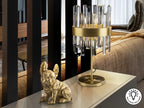Lámpara de mesa Grace 6 luces oro