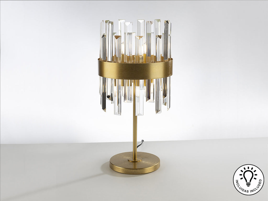 Lámpara de mesa Grace 6 luces oro